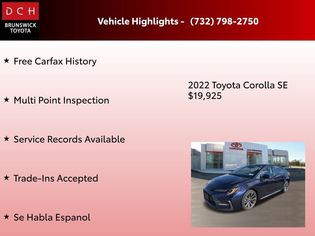 Used 2022 Toyota Corolla SE image 4