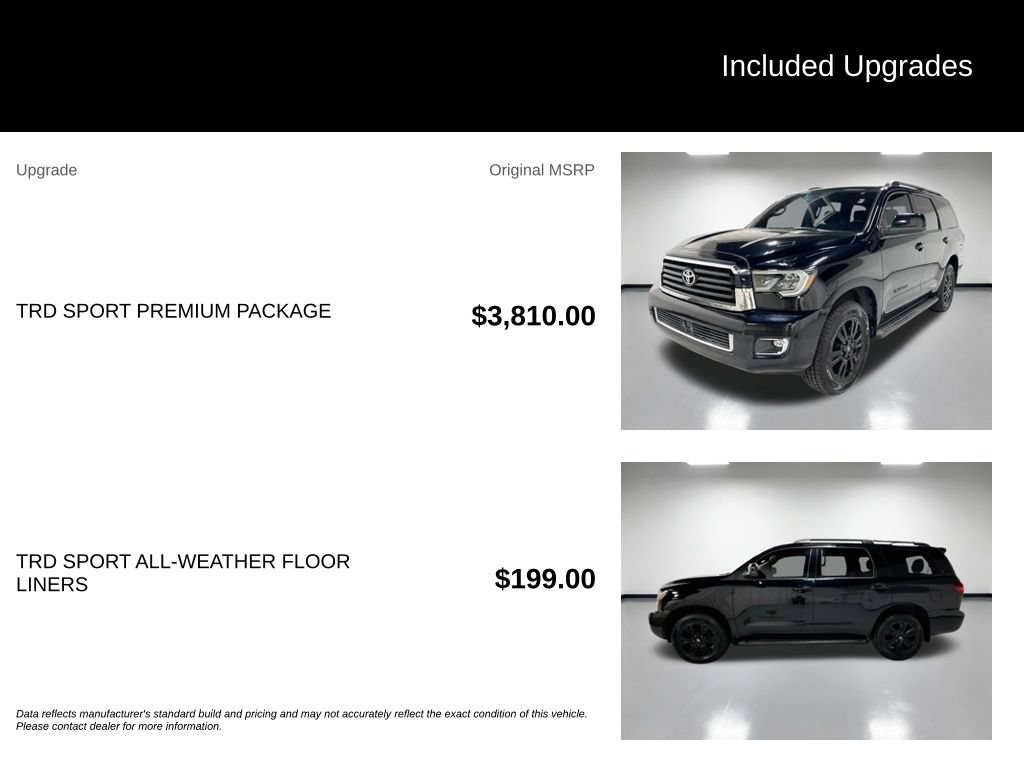 Used 2019 Toyota Sequoia TRD Sport w/ TRD Sport Premium Package AWD/4WD image 7