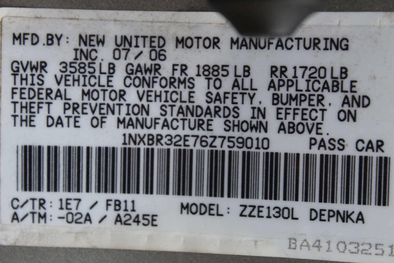 Used 2006 Toyota Corolla LE FWD image 10