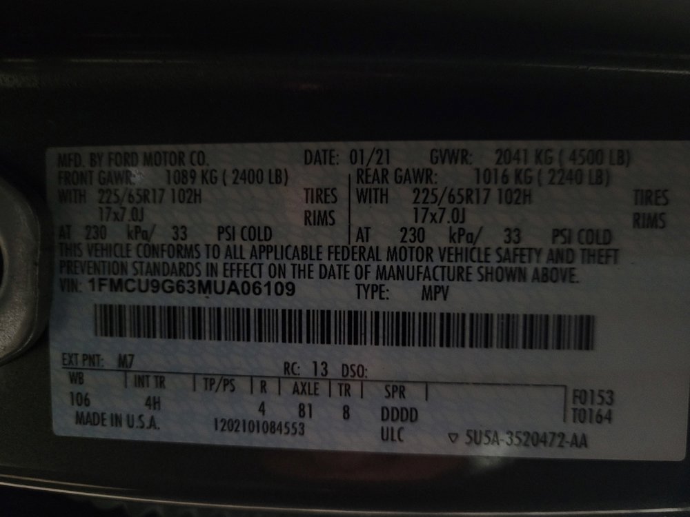 Used 2021 Ford Escape SE w/ Convenience Package image 33