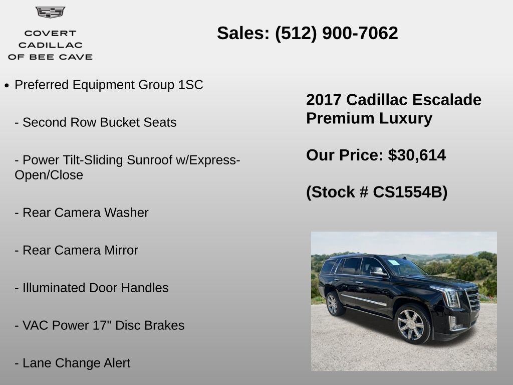 Used 2017 Cadillac Escalade Premium Luxury RWD image 6