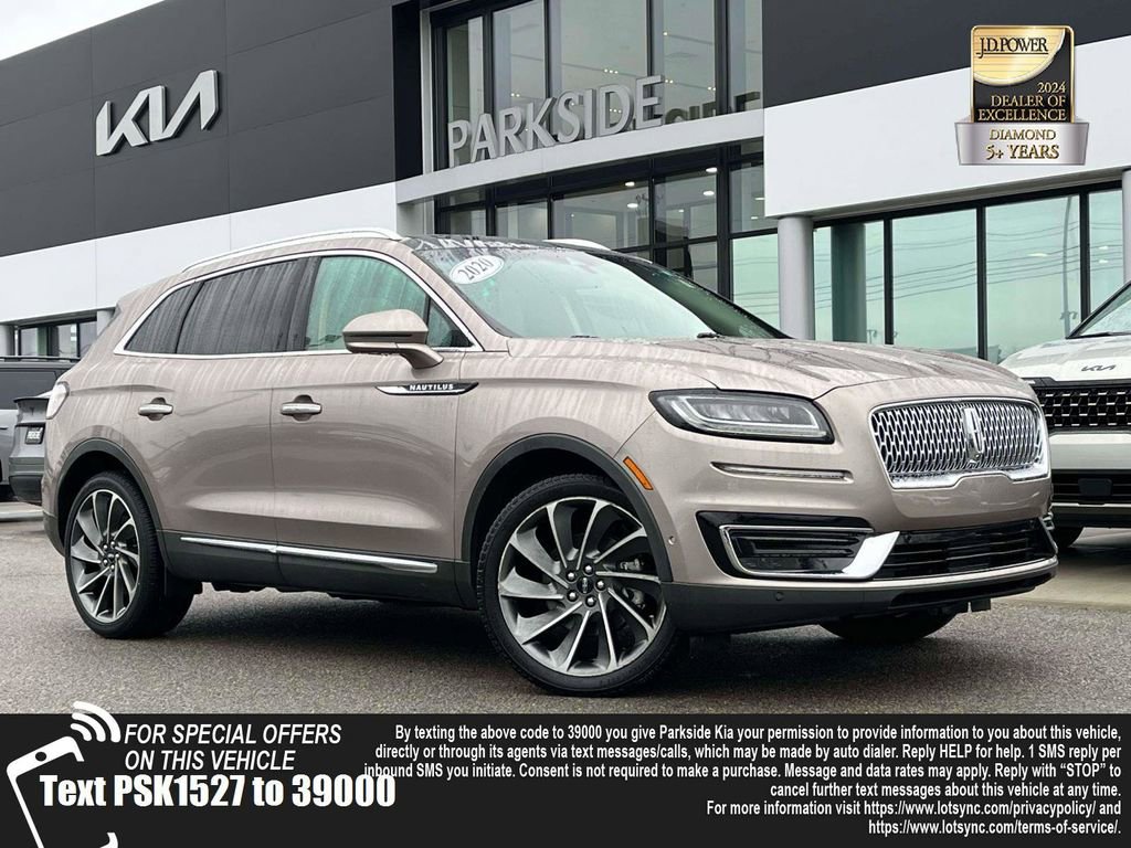 Used 2020 Lincoln Nautilus Reserve w/ Equipment Group 201A