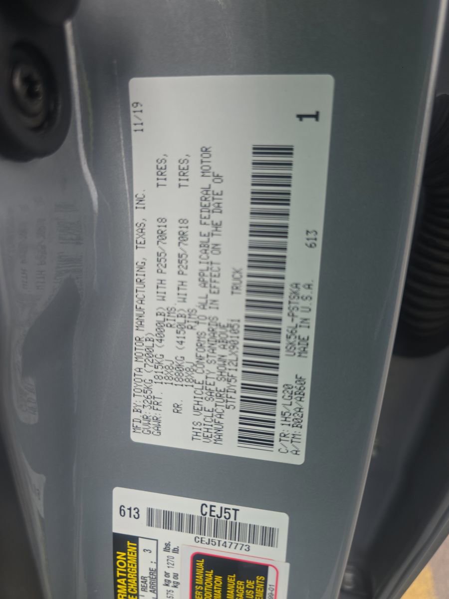 Used 2020 Toyota Tundra SR5 w/ SR5 Leather Package image 20