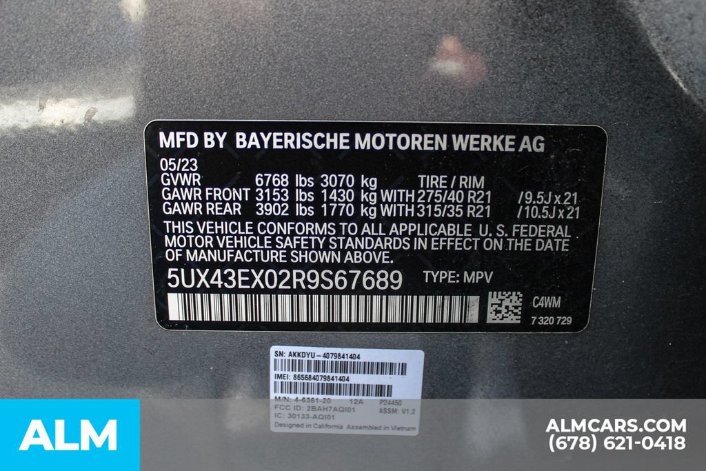 Used 2024 BMW X6 M60i w/ Executive Package AWD/4WD image 37