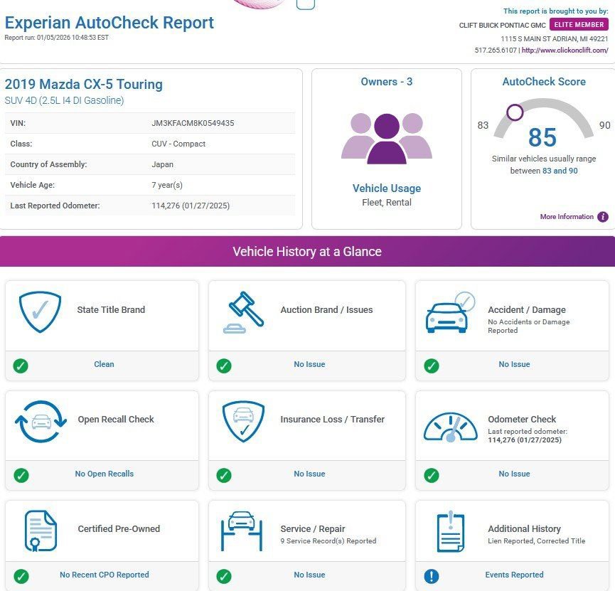 Used 2019 MAZDA CX-5 Touring image 3