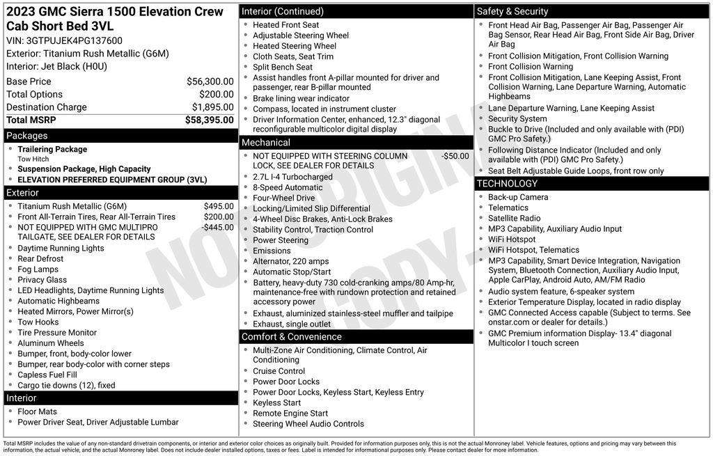 Certified 2023 GMC Sierra 1500 Elevation AWD/4WD image 3