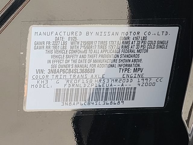 Used 2025 Nissan Kicks SV AWD/4WD image 15