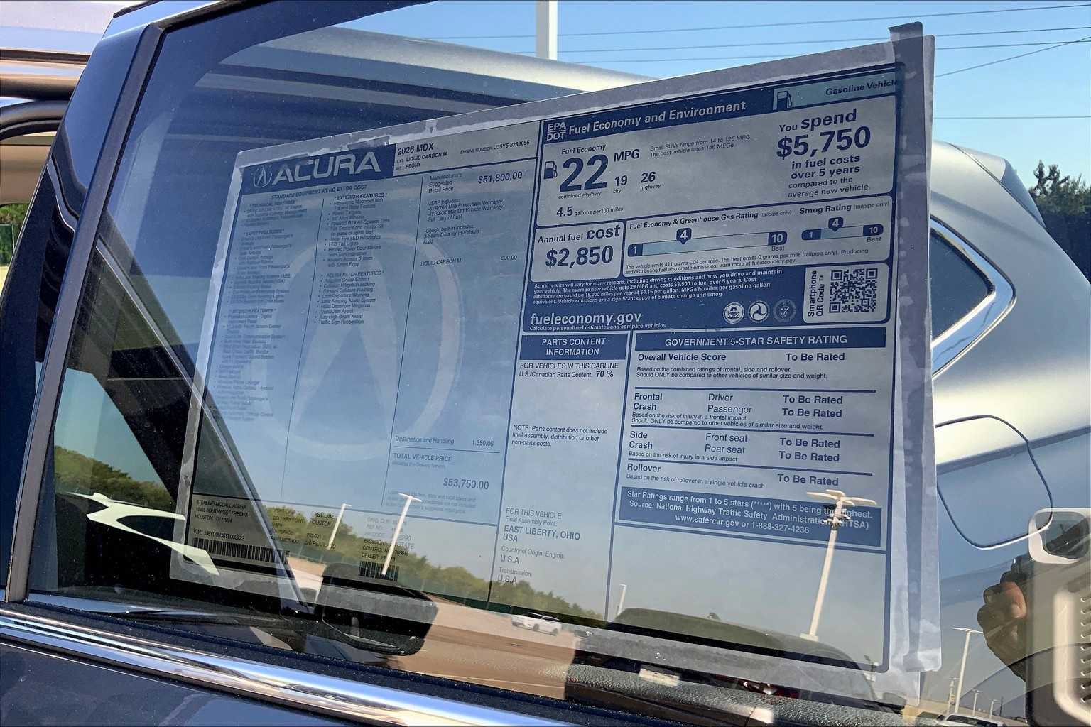 New 2026 Acura MDX FWD image 20