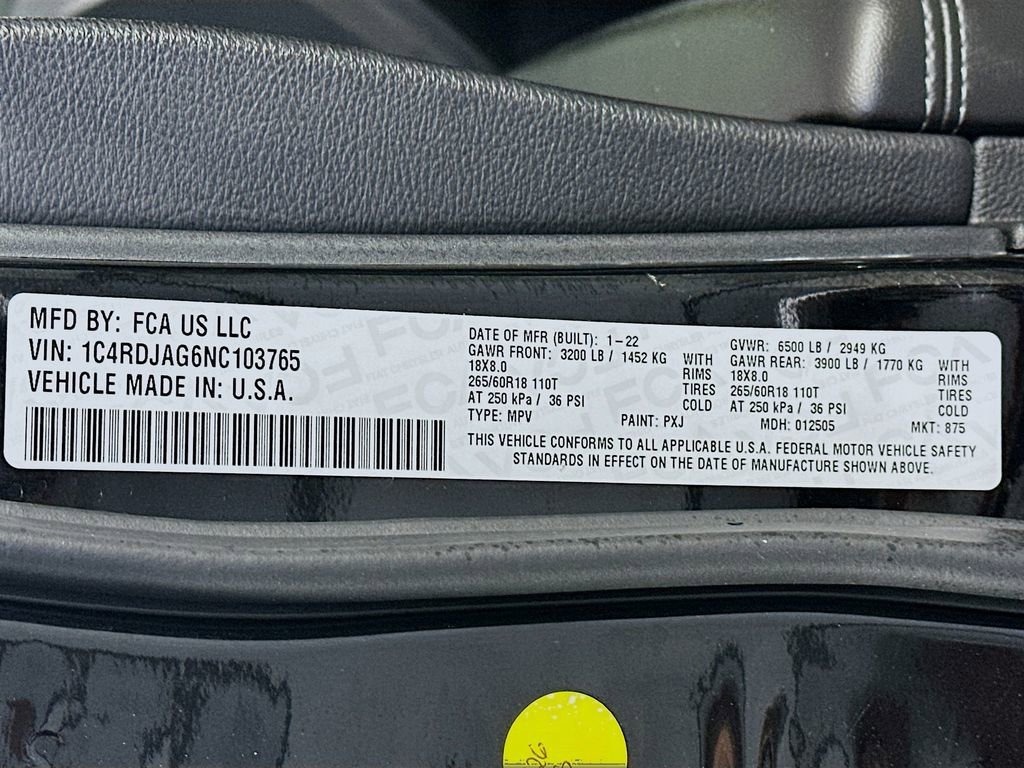 Used 2022 Dodge Durango SXT w/ Trailer Tow Group IV AWD/4WD image 36