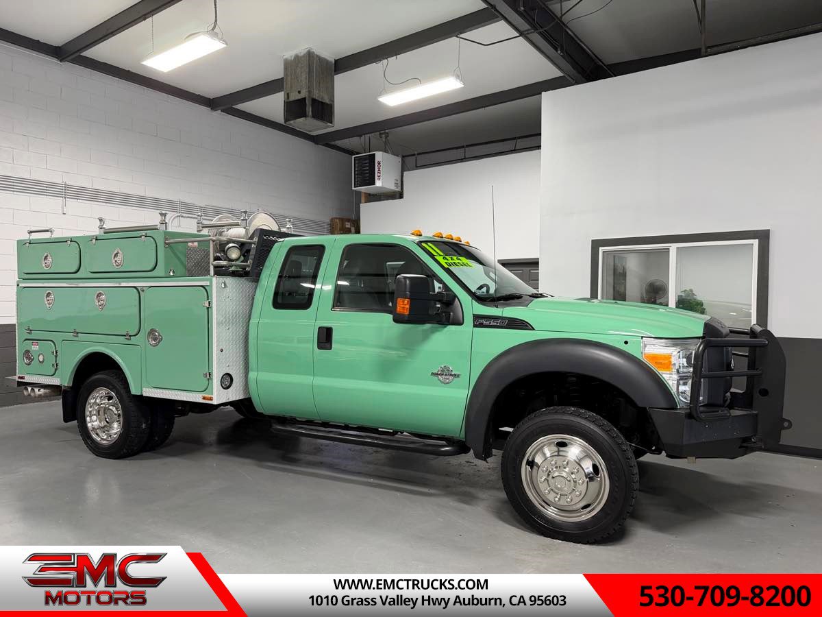 Used 2011 Ford F550 4x4 SuperCab Super Duty w/ Payload Upgrade Pkg