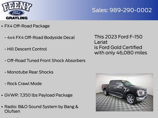 Certified 2023 Ford F150 Lariat w/ Equipment Group 502A High AWD/4WD image 20