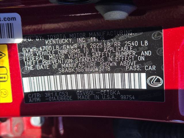 Used 2017 Lexus ES 350 w/ Ultra Luxury Package FWD image 14