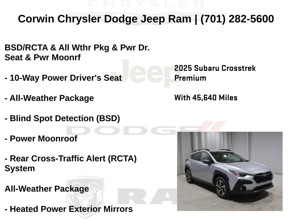Used 2025 Subaru Crosstrek 2.5i Premium AWD/4WD image 6