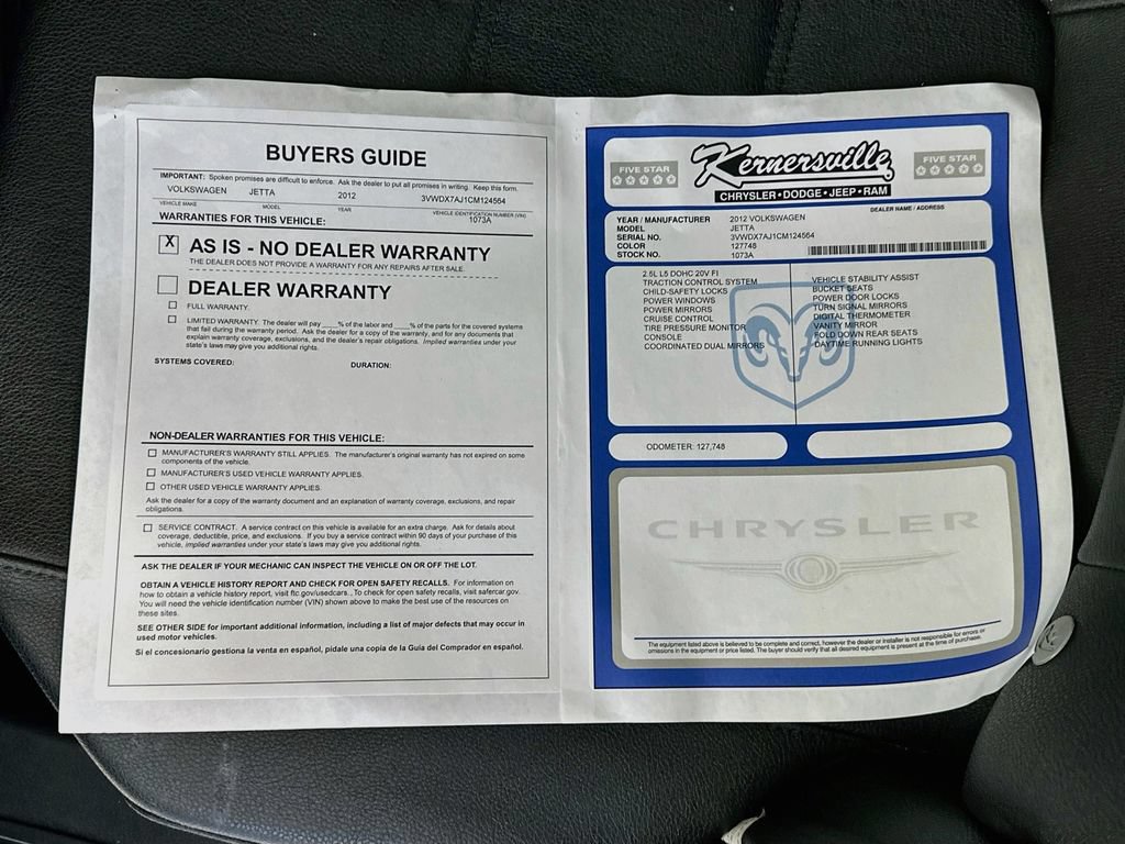 Used 2012 Volkswagen Jetta SE FWD image 35