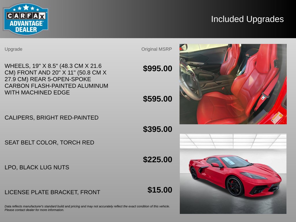 Used 2021 Chevrolet Corvette Stingray Convertible w/ 1LT RWD image 3