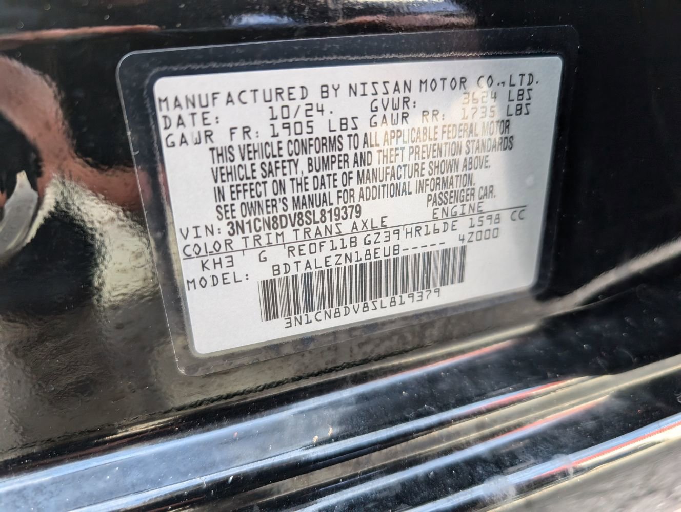 Used 2025 Nissan Versa S w/ Trunk Package image 25