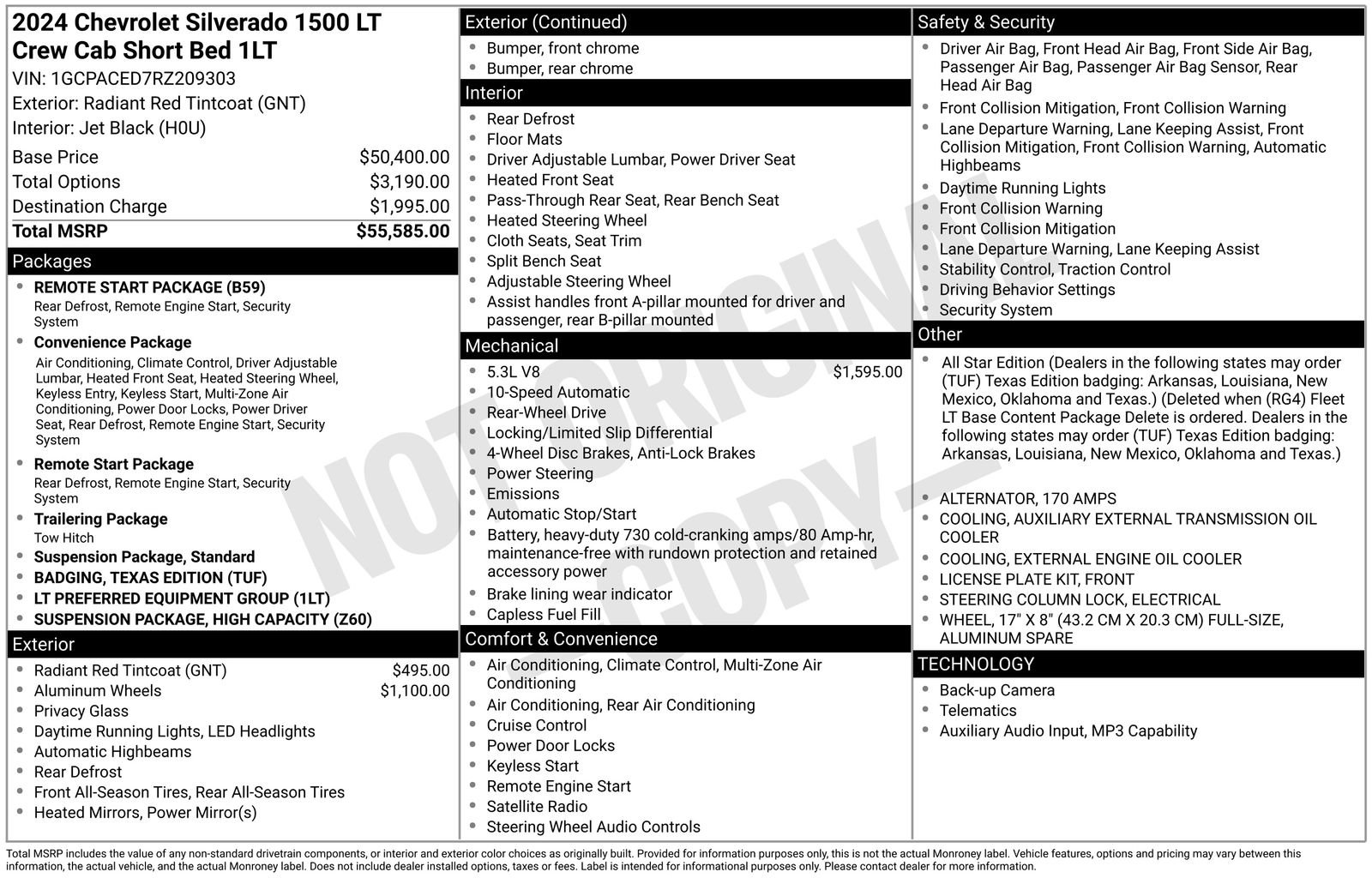 Used 2024 Chevrolet Silverado 1500 LT RWD image 34