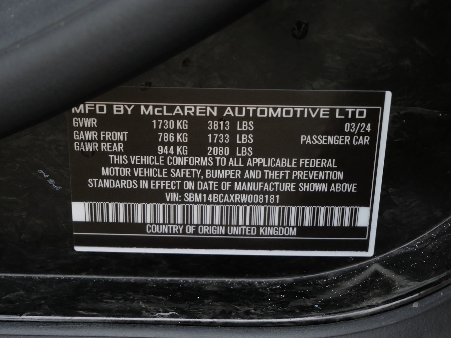 Used 2024 McLaren 750S Spider image 29