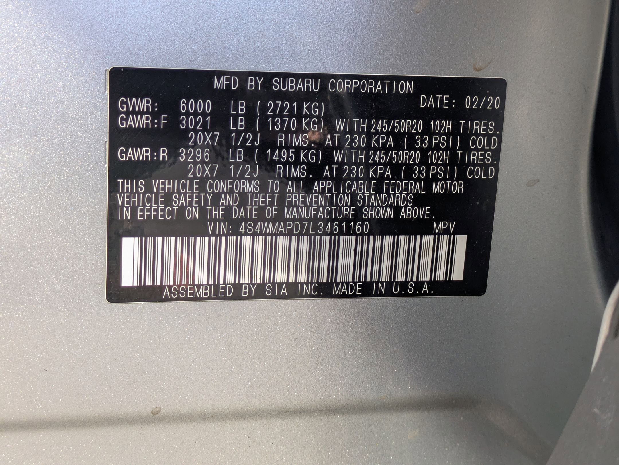 Used 2020 Subaru Ascent Limited w/ Technology Package image 24