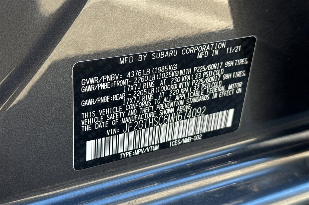 Certified 2021 Subaru Crosstrek 2.5i Sport w/ Moonroof Package image 33