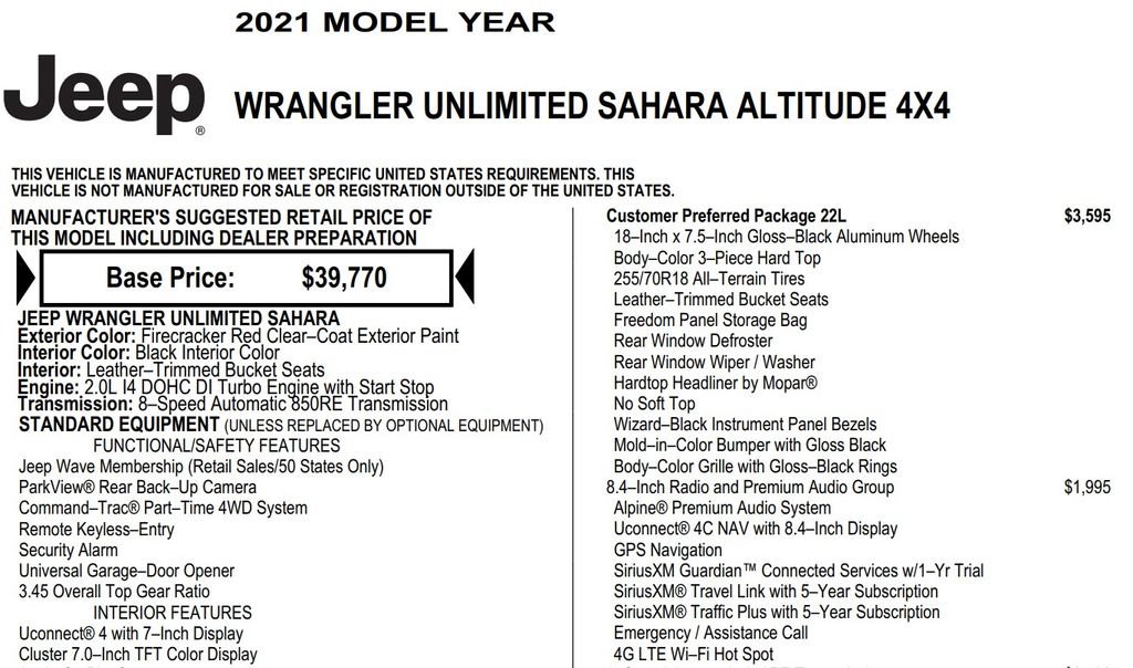 Used 2021 Jeep Wrangler Unlimited Sahara AWD/4WD image 26