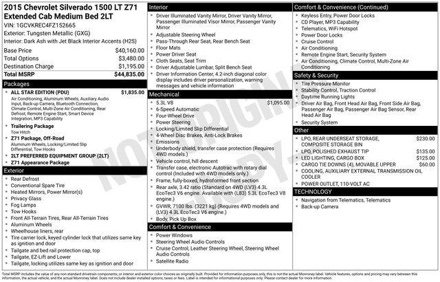 Used 2015 Chevrolet Silverado 1500 LT w/ All Star Edition video 3