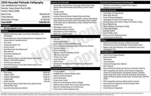 Certified 2026 Hyundai Palisade Calligraphy AWD/4WD image 4
