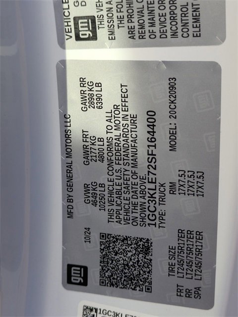 New 2025 Chevrolet Silverado 2500 W/T w/ WT Convenience Package image 30