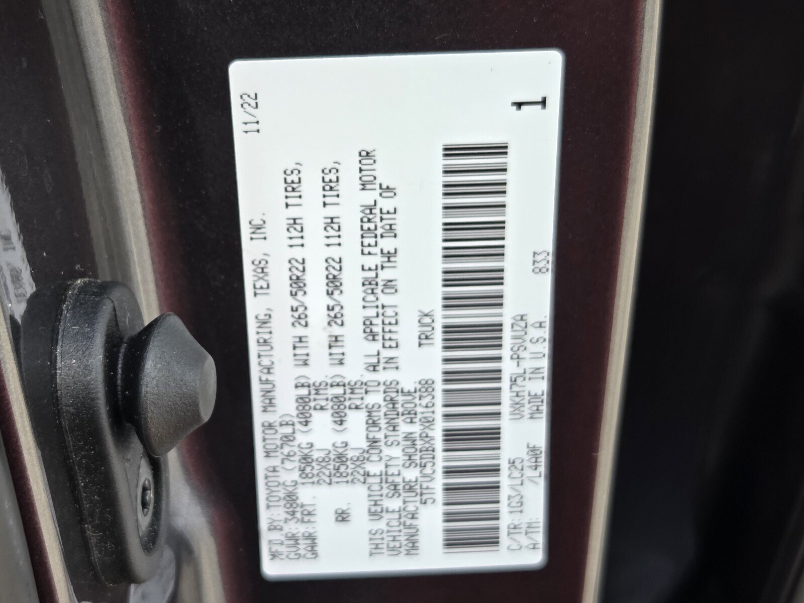 Used 2023 Toyota Tundra Capstone image 34