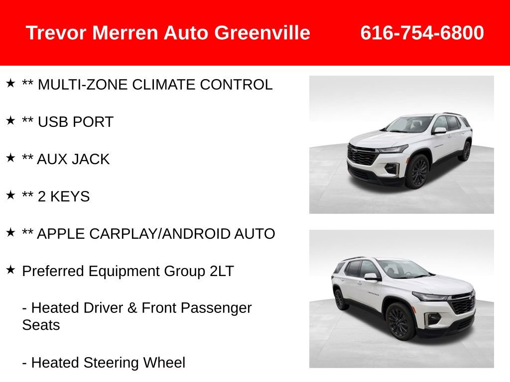 Used 2022 Chevrolet Traverse RS image 19