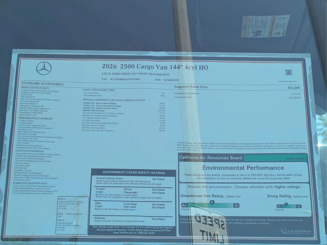 New 2026 Mercedes-Benz Sprinter 144 Cargo image 13