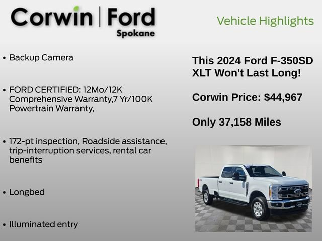 Certified 2024 Ford F350 XLT AWD/4WD image 7