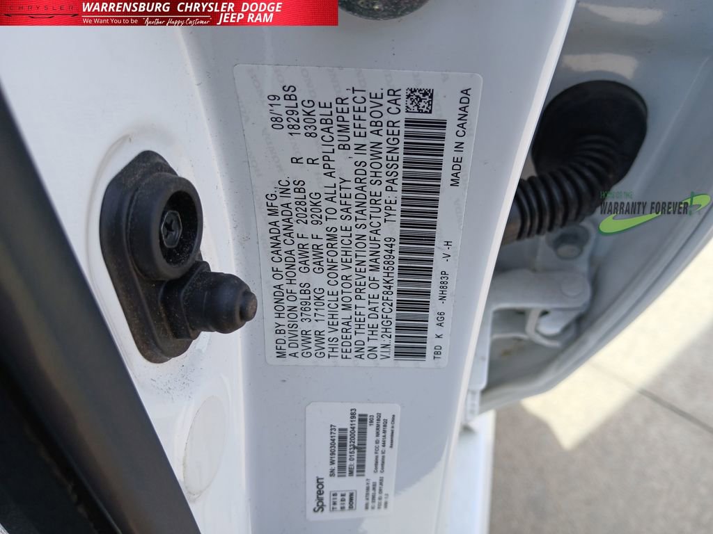 Used 2019 Honda Civic Sport image 11