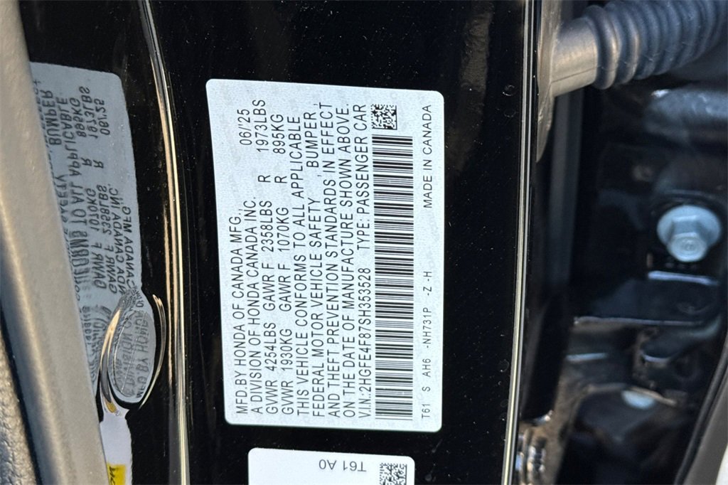 Certified 2025 Honda Civic Sport image 35