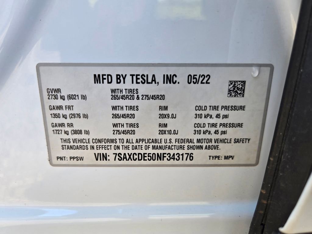 Used 2022 Tesla Model X AWD/4WD image 27