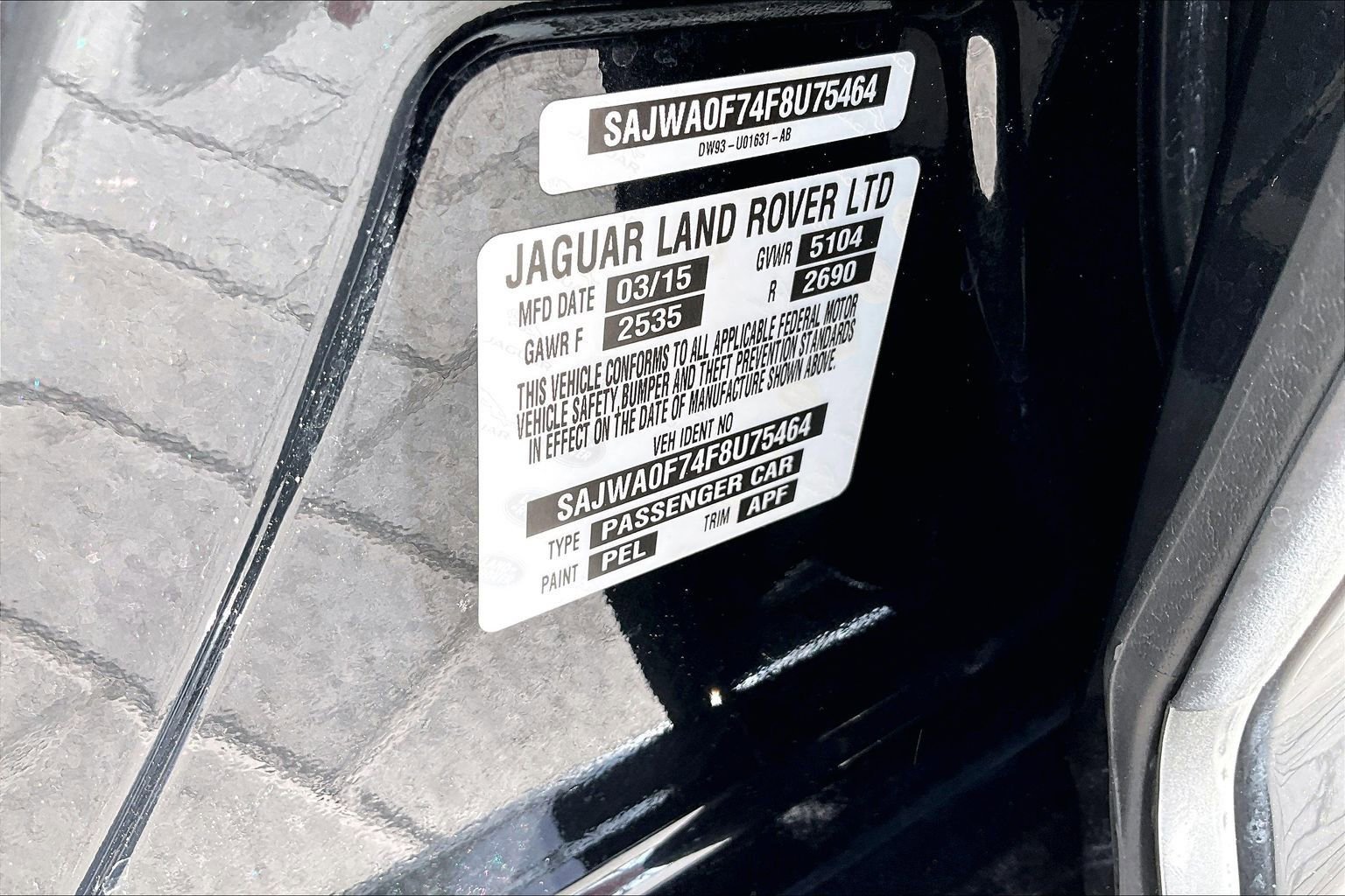 Used 2015 Jaguar XF Portfolio RWD image 35
