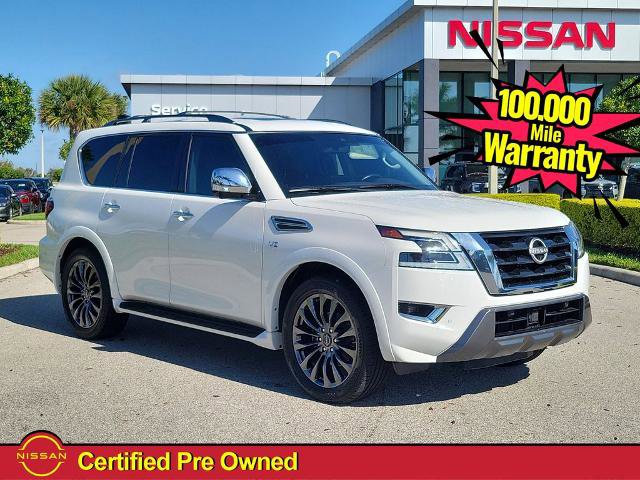 Certified 2022 Nissan Armada Platinum w/ Captain's Chairs Package