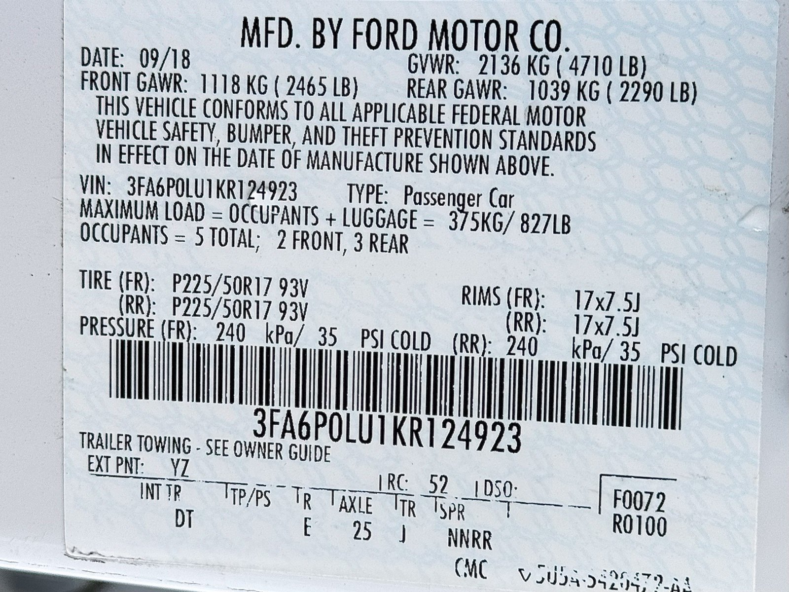 Used 2019 Ford Fusion SE FWD image 46
