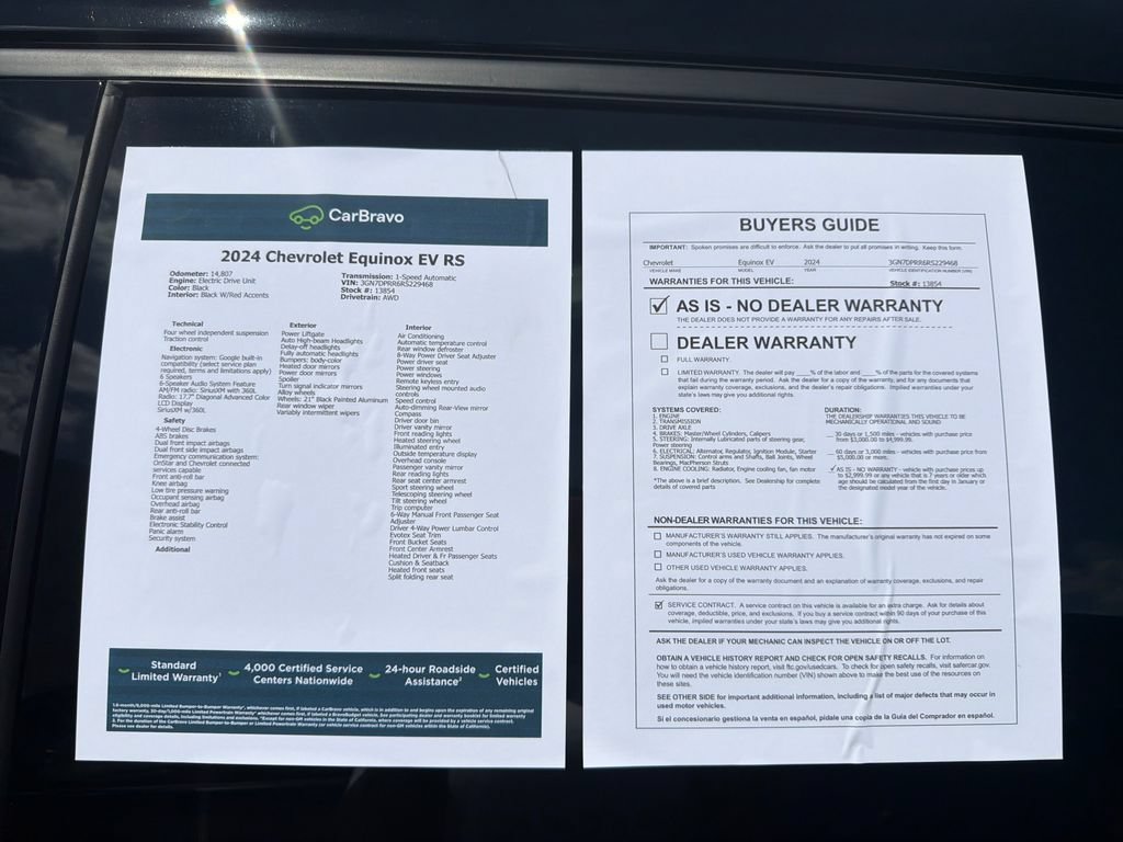 Certified 2024 Chevrolet Equinox EV RS AWD/4WD image 30