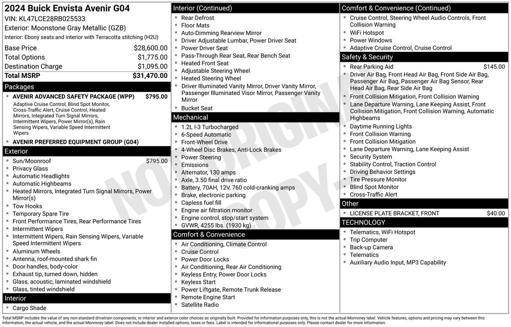 Used 2024 Buick Envista Avenir image 39