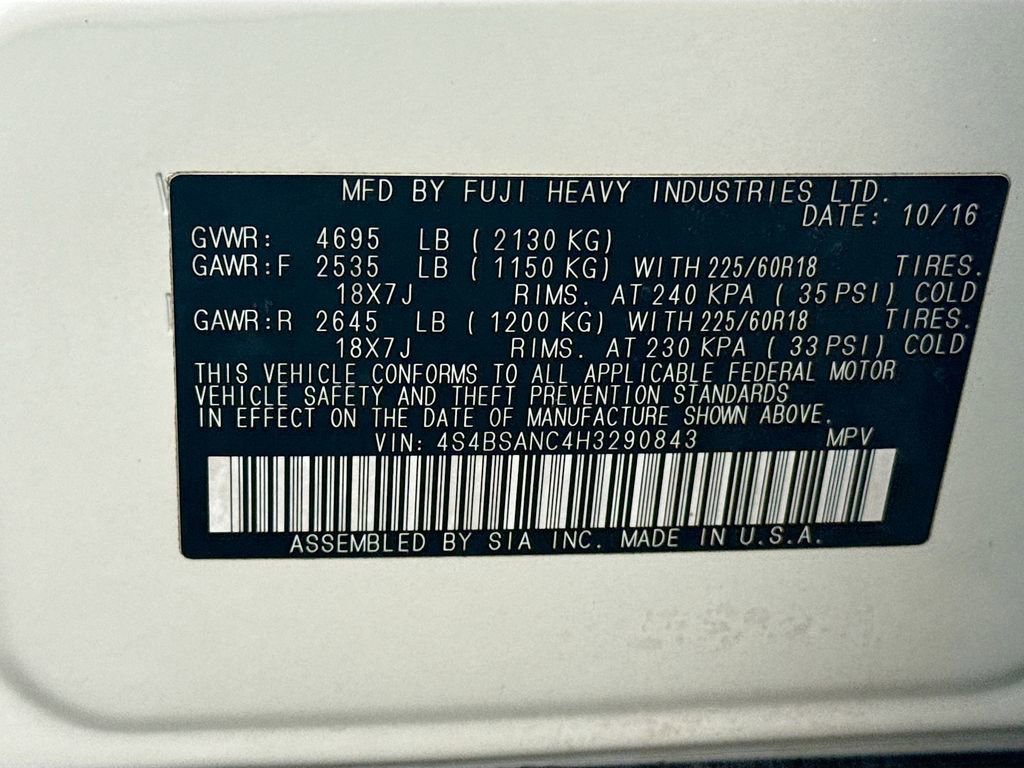 Used 2017 Subaru Outback 2.5i Limited AWD/4WD image 35