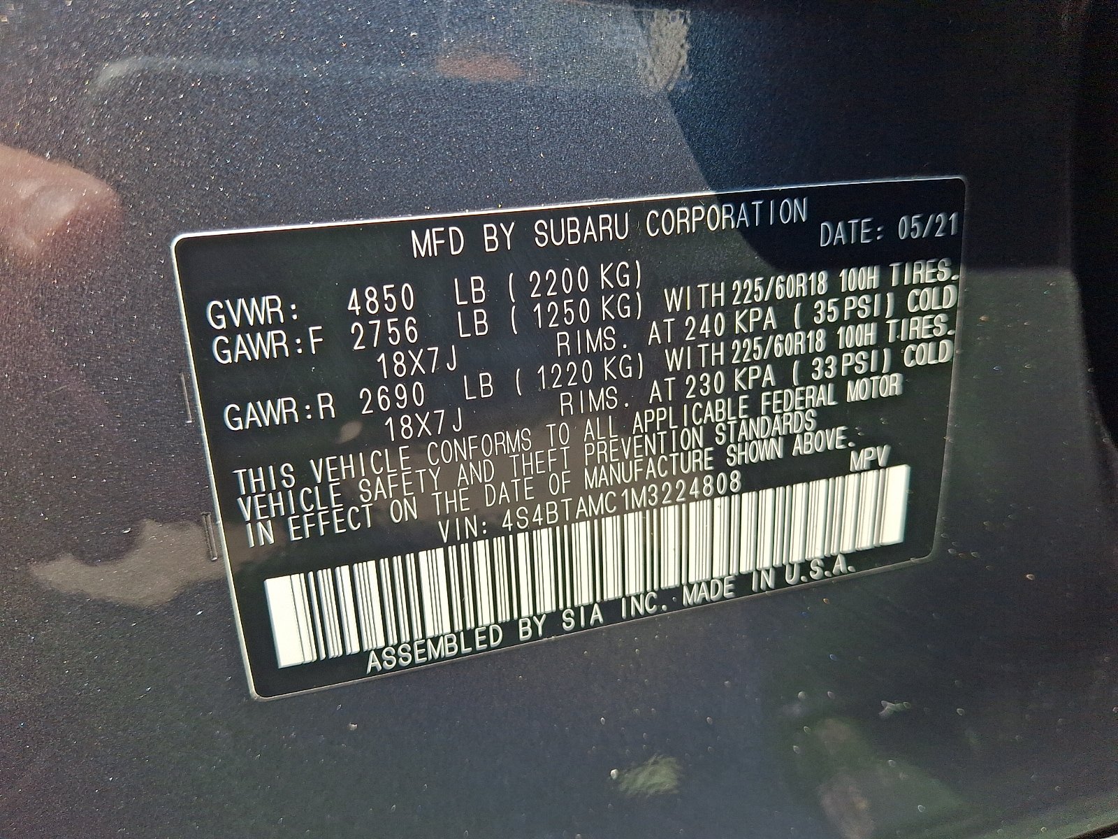 Used 2021 Subaru Outback Limited AWD/4WD image 24