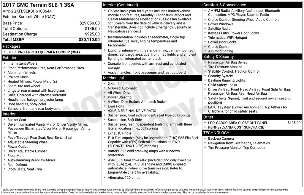 Used 2017 GMC Terrain SLE image 4