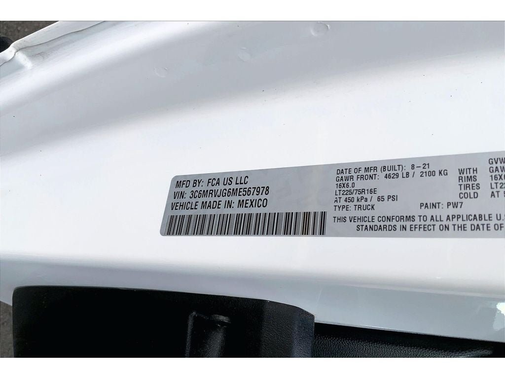 Used 2021 RAM ProMaster 3500 w/ Interior LED Lighting Group FWD image 34