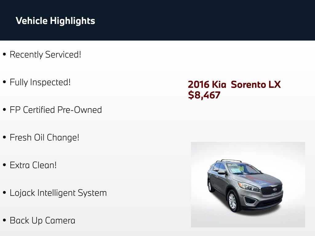 Used 2016 Kia Sorento LX image 2