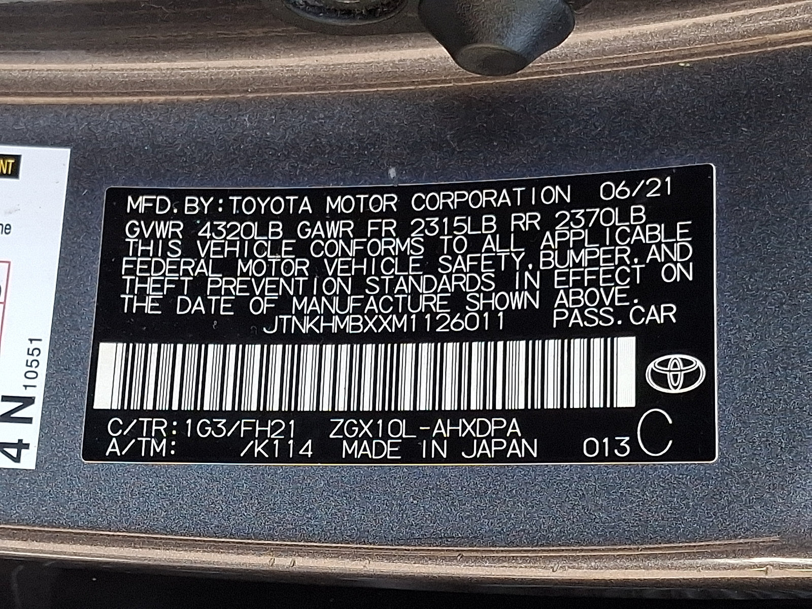 Certified 2021 Toyota C-HR LE FWD image 27