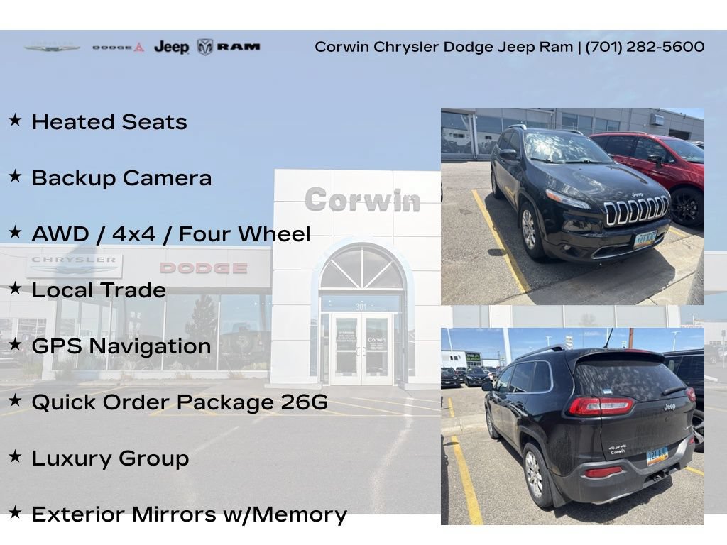 Used 2014 Jeep Cherokee Limited w/ Luxury Group AWD/4WD image 8