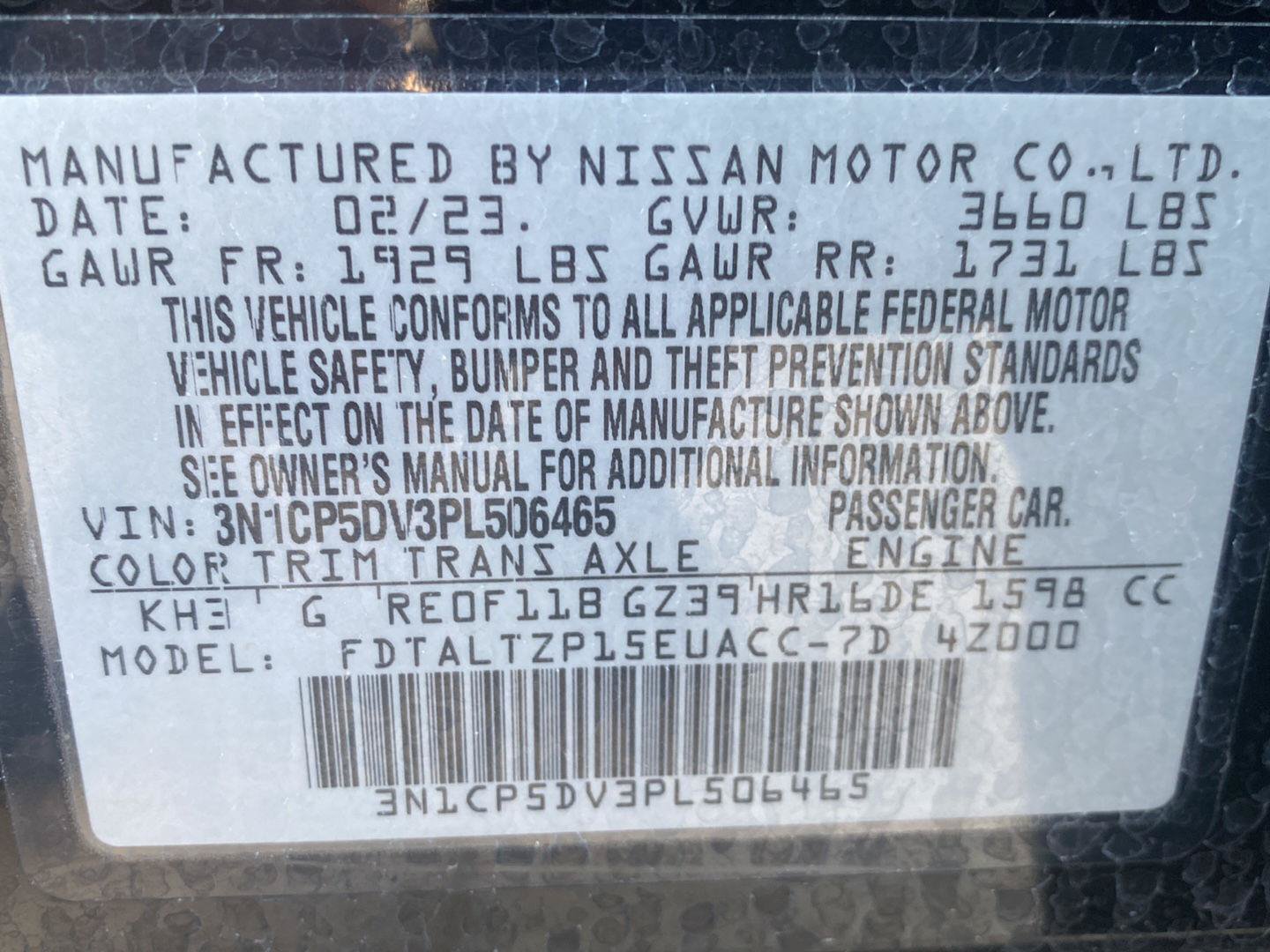 Certified 2023 Nissan Kicks SR w/ SR Premium Package FWD image 16