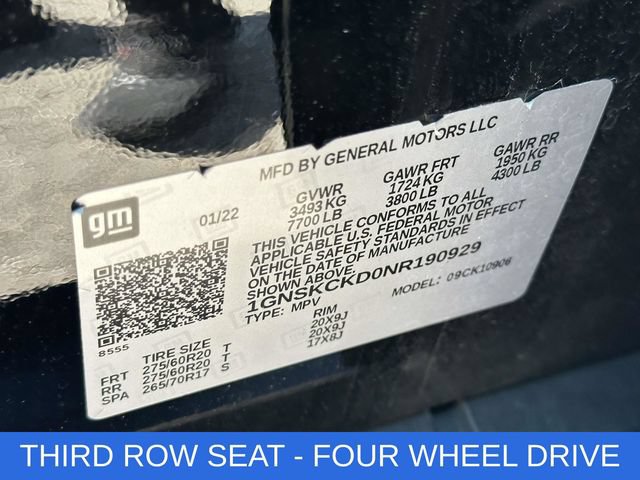 Used 2022 Chevrolet Suburban LT AWD/4WD image 8
