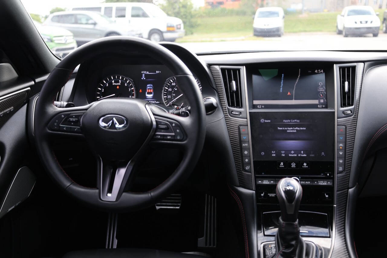 Used 2023 INFINITI Q50 Red Sport 400 w/ Black Opal Edition image 22